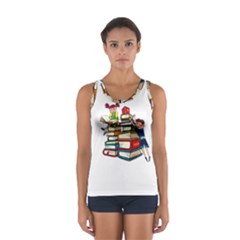 Back To School Sport Tank Top  by Valentinaart