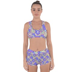 Donuts Pattern Racerback Boyleg Bikini Set by ValentinaDesign