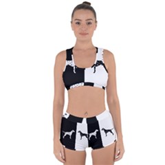 Dalmatian Dog Racerback Boyleg Bikini Set by Valentinaart