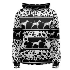 Dalmatian Dog Women s Pullover Hoodie by Valentinaart