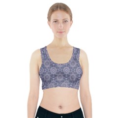 Oriental Pattern Sports Bra With Pocket by ValentinaDesign