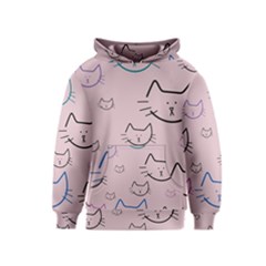 Cat Pattern Face Smile Cute Animals Beauty Kids  Pullover Hoodie