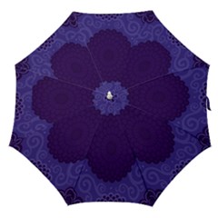 Flower Floral Sunflower Blue Purple Leaf Wave Chevron Beauty Sexy Straight Umbrellas by Mariart