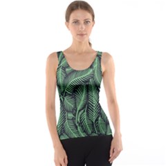 Coconut Leaves Summer Green Tank Top by Mariart