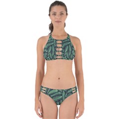 Coconut Leaves Summer Green Perfectly Cut Out Bikini Set by Mariart