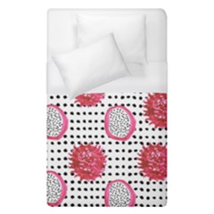 Fruit Patterns Bouffants Broken Hearts Dragon Polka Dots Red Black Duvet Cover (single Size) by Mariart