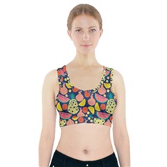 Fruit Pineapple Watermelon Orange Tomato Fruits Sports Bra With Pocket by Mariart