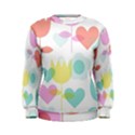 Tulip Lotus Sunflower Flower Floral Staer Love Pink Red Blue Green Women s Sweatshirt View1