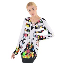 Trick Or Treat  Tie Up Tee by Valentinaart