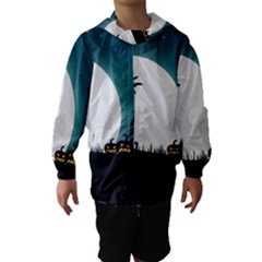 Halloween Landscape Hooded Wind Breaker (kids) by Valentinaart