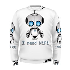 Cute Robot Men s Sweatshirt by Valentinaart