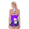 Cute pandas Boyleg Halter Swimsuit  View2