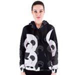 Cute pandas Women s Zipper Hoodie