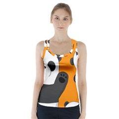 Cute Pandas Racer Back Sports Top by Valentinaart