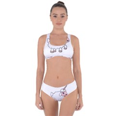 Unicorn Sheep Criss Cross Bikini Set