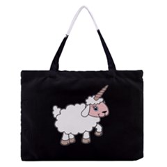 Unicorn Sheep Zipper Medium Tote Bag by Valentinaart