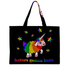 Unicorn Sheep Zipper Mini Tote Bag by Valentinaart