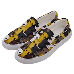 Cute Cats Pattern Men s Canvas Slip Ons by Valentinaart