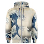 The Classic Japanese Great Wave off Kanagawa by Hokusai Men s Zipper Hoodie