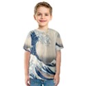 The Classic Japanese Great Wave off Kanagawa by Hokusai Kids  Sport Mesh Tee View1