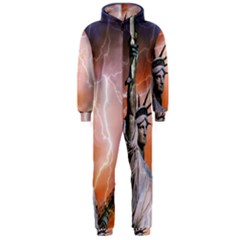 Statue Of Liberty New York Hooded Jumpsuit (men)  by Nexatart