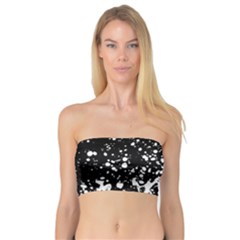 Black And White Splash Texture Bandeau Top by dflcprints