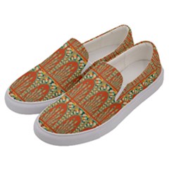 Arcs Pattern Men s Canvas Slip Ons by linceazul