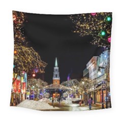 Church Decoration Night Square Tapestry (large) by Nexatart