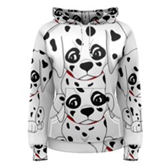 Cute Dalmatian Puppy  Women s Pullover Hoodie by Valentinaart