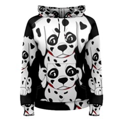 Cute Dalmatian Puppy  Women s Pullover Hoodie by Valentinaart