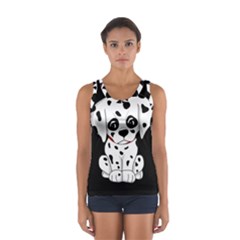 Cute Dalmatian Puppy  Sport Tank Top  by Valentinaart