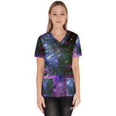 Space Colors Scrub Top