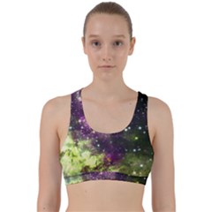 Space Colors Back Weave Sports Bra