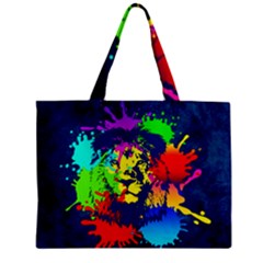 Lion Zipper Mini Tote Bag by stockimagefolio1