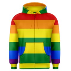 Pride Flag Men s Zipper Hoodie by Valentinaart