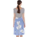 Clouds Sky Air Balloons Heart Blue Midi Beach Skirt View2