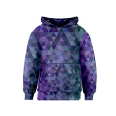 Triangle Tile Mosaic Pattern Kids  Pullover Hoodie by Nexatart