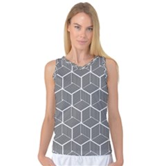 Cube Pattern Cube Seamless Repeat Women s Basketball Tank Top by Nexatart