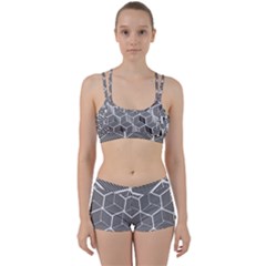 Cube Pattern Cube Seamless Repeat Women s Sports Set by Nexatart