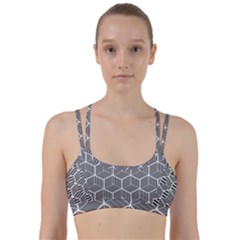 Cube Pattern Cube Seamless Repeat Line Them Up Sports Bra by Nexatart