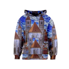 Steeple Church Building Sky Great Kids  Pullover Hoodie by Nexatart