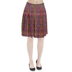 Star Fall In  Retro Peacock Colors Pleated Skirt by pepitasart