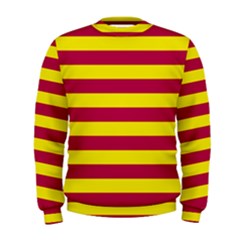 Red & Yellow Stripesi Men s Sweatshirt by norastpatrick