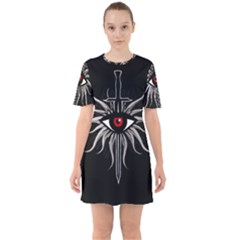 Inquisition Symbol Sixties Short Sleeve Mini Dress by Valentinaart