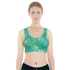 Abstract Art Sports Bra With Pocket by ValentinaDesign