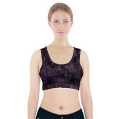 Abstract Art Sports Bra With Pocket by ValentinaDesign