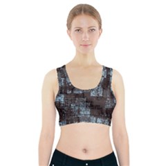 Abstract Art Sports Bra With Pocket by ValentinaDesign