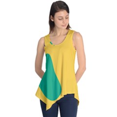 Yellow Green Blue Sleeveless Tunic by Mariart