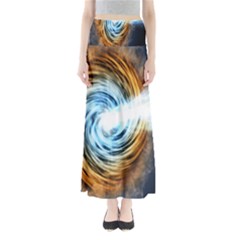 A Blazar Jet In The Middle Galaxy Appear Especially Bright Full Length Maxi Skirt by Mariart