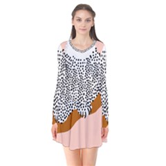 Animals Bird Owl Pink Polka Dots Flare Dress by Mariart